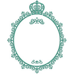 Diseño Para Bordado Marco Provenzal 20 Cm