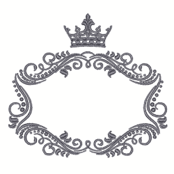 Diseño Para Bordado Marco Provenzal 10 Cm