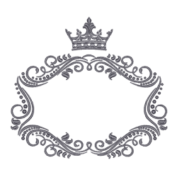 Diseño Para Bordado Marco Provenzal 15 Cm