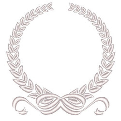 Matriz De Bordado Moldura Provençal 10 Cm