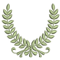 Embroidery Design Frame With Branch 9 Cm
