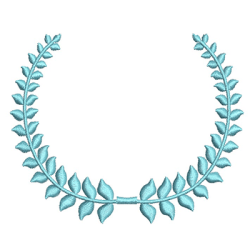 Embroidery Design Frame With Branch 10 Cm