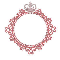 FRAME WITH CROWN 8CM