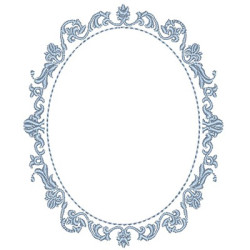 Embroidery Design Frame Provence 40 Cm