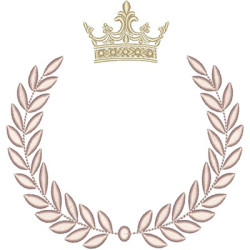 Embroidery Design Blondes With Crown 13 Cm