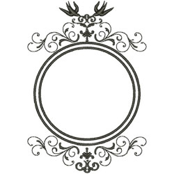 Embroidery Design Frame Provence 15 Cm