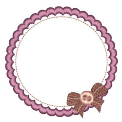 FRAME WITH LACE 9 CM