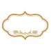 Frame With Wheat Frames & Monograms