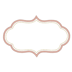 Embroidery Design Frame Vintage