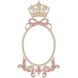 Matriz De Bordado Moldura Provençal 20 Cm