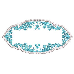 Embroidery Design Moldura Azul2