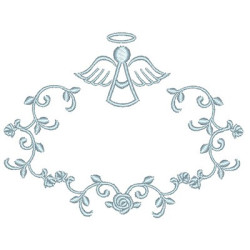 Embroidery Design  Frame  Angel Guard 3