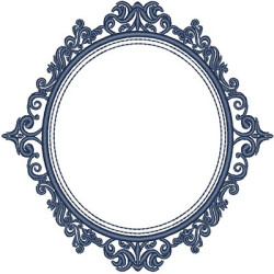 Embroidery Design Frame Portuguese Tiles 2