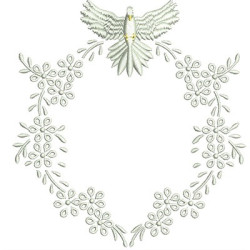 Embroidery Design Frame With Divine 13 Cm