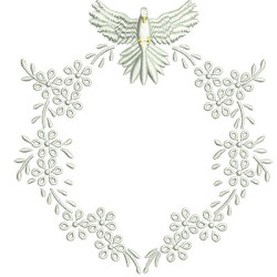 Embroidery Design Frame With Divine 13 Cm