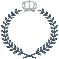 Embroidery Design Acacias With Crown 3