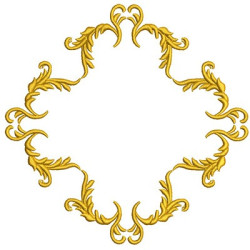 Matriz De Bordado Moldura Provençal 105