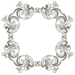 Diseño Para Bordado Marco Provenzal 127