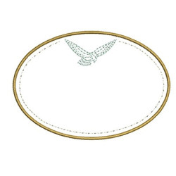 Diseño Para Bordado Marco Oval Del Divino