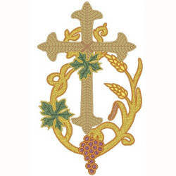 CROSS WITH GRAPES 25 CM