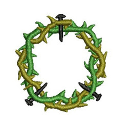 Embroidery Design Crown Of Thorns 4 Cm