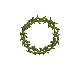 Embroidery Design Crown Of Thorns 3 Cm