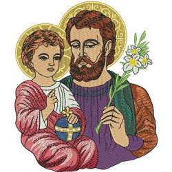 Embroidery Design Saint Joseph 14 Cm