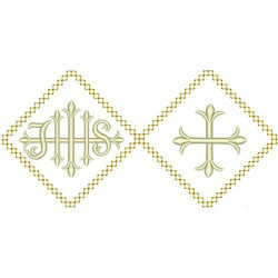 Embroidery Design Combined Ihs And Cross