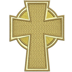 Diseño Para Bordado Cruz Con Efecto