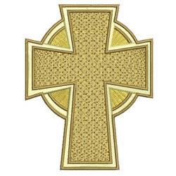 Diseño Para Bordado Cruz Con Efecto 2