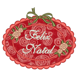 Embroidery Design Merry Christmas Frame Application 10 Cm