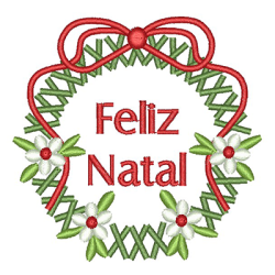 GUIRLANDA FELIZ NATAL 8 CM