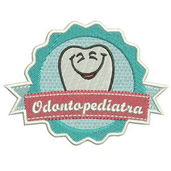 Matriz De Bordado Escudo Odontopediatra