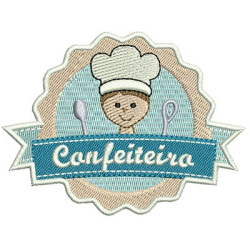 Diseño Para Bordado Escudo  Confitería