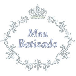 Matriz De Bordado Meu Batizado 12 Cm