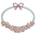 Moldura Floral Fundo Aplicado Aplicadas Com Tecido