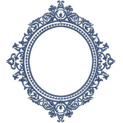 Embroidery Design Frame Portuguese Tiles 6