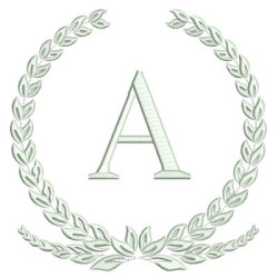 Embroidery Design Monogram Letter A