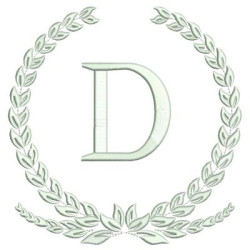 Diseño Para Bordado Letra D