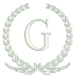 Diseño Para Bordado Letra G Del Monograma