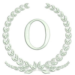 Embroidery Design Monogram Letter O