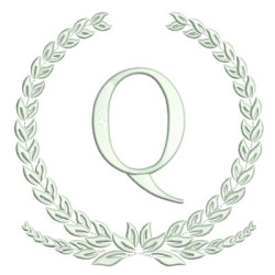 Embroidery Design Monogram Letter Q