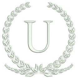 Embroidery Design Monogram Letter U