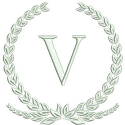 Diseño Para Bordado Letra V