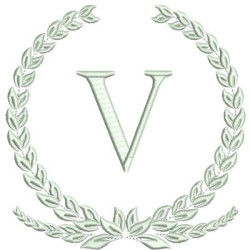 MONOGRAM LETTER V