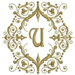 Diseño Para Bordado Letra U