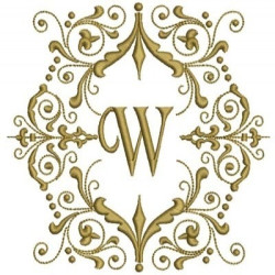 MONOGRAM LETTER W