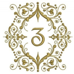 Embroidery Design Monogram Letter Z