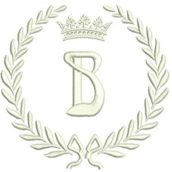 Embroidery Design Monogram Letter B