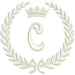 Embroidery Design Monogram Letter C